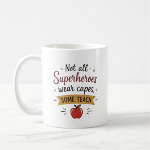 Superhero Teacher Personalized Coffee Mug