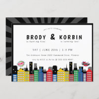 Superhero Theme Joint Birthday