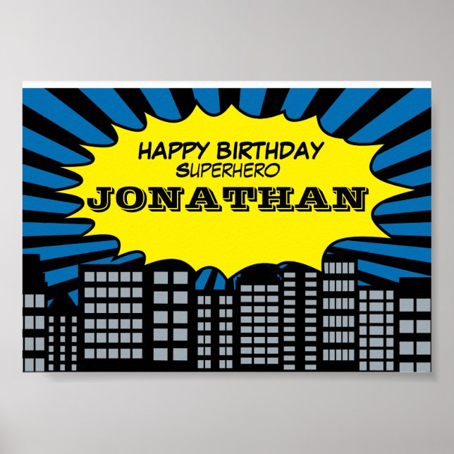Superhero Themed Poster (Front)