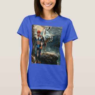 Superhero & White Horse T-Shirt