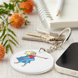 Superhero Woman Keychain