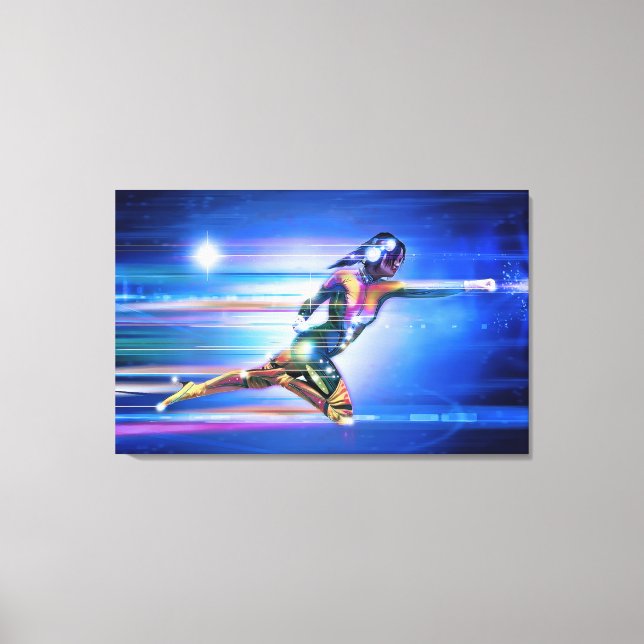 superhero wrapped canvas print (Front)