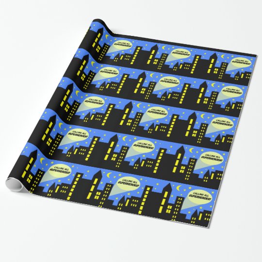 Superhero wrapping paper | super hero | tablecloth | Zazzle.com