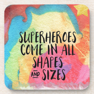 superheroes-inspirational- beverage coaster