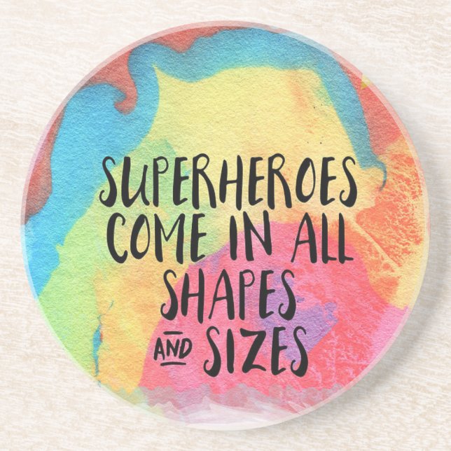 superheroes-inspirational- drink coaster (Front)