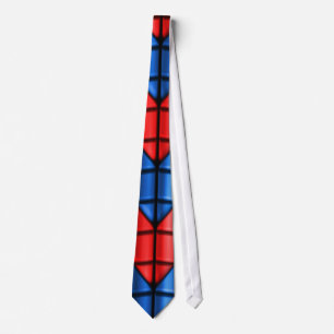 Superheroes - Red and Blue Neck Tie