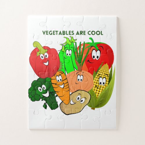 Superheroes Vegetables are cool For kids Jigsaw Puzzle