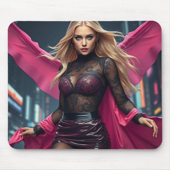superheroine mouse pad (Front)
