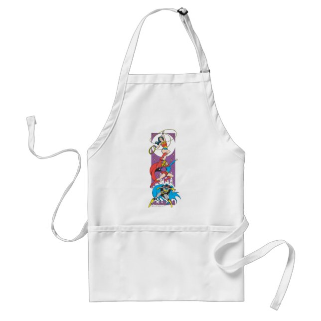 Superheroines In Action Adult Apron (Front)