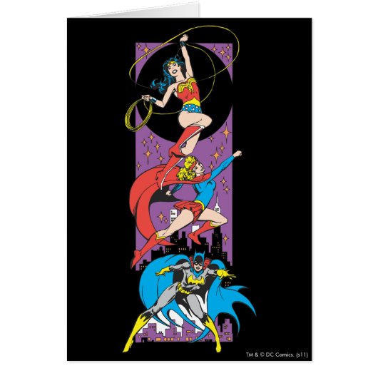 Superheroines In Action Cards (Front)