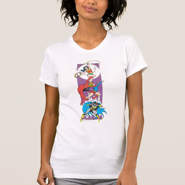 Superheroines In Action T-Shirt (Front)