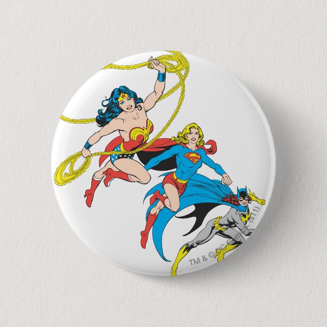 Superheroines Leap Button (Front)