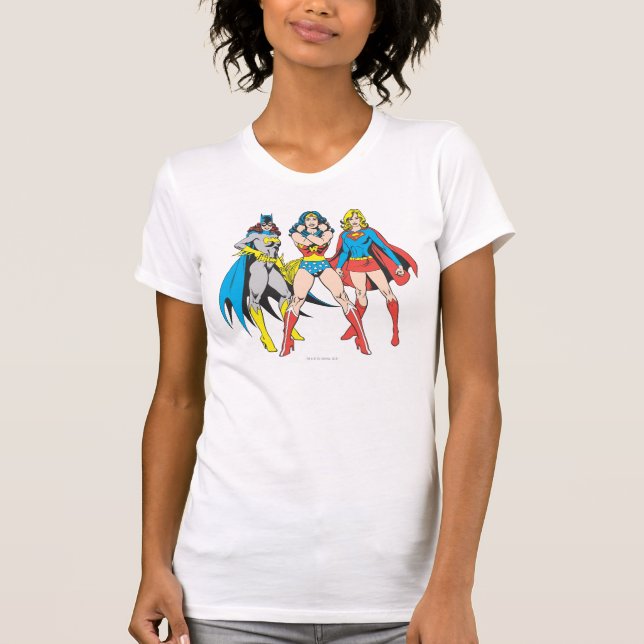 Superheroines Pose Baby T-Shirt (Front)