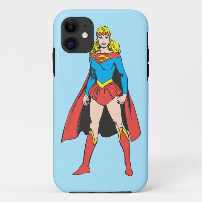 Superigirl Stands Case-Mate iPhone Case (Back)