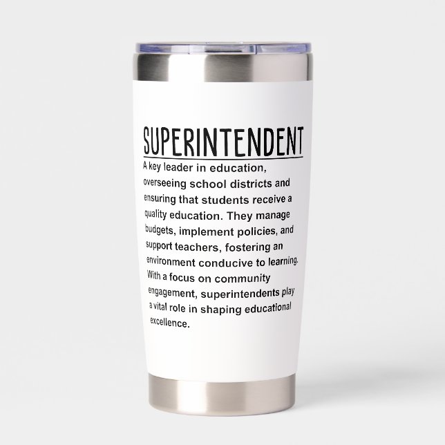 Superintendent Insulated Tumbler (Front)