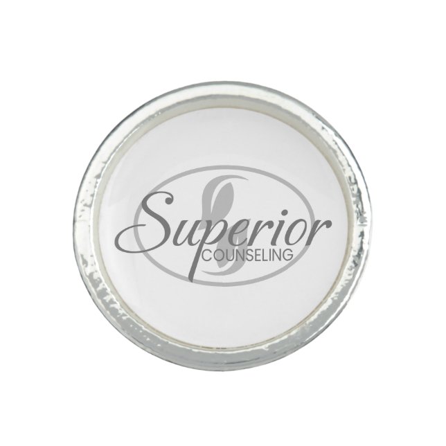 Superior Counseling Services Silver Ring  (Front)
