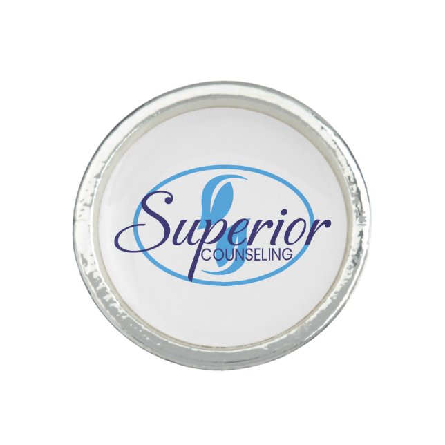 Superior Counseling Services Silver Ring  (Front)
