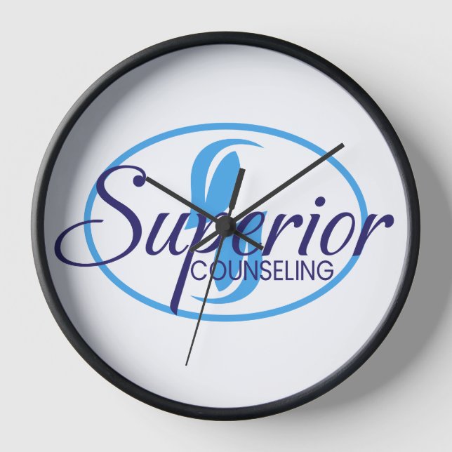 Superior Counseling Services Wall Clock (Front)