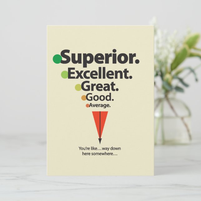 Superior, Excellent, Great Spots Invitation (Standing Front)