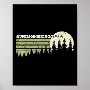 Superior Hiking Trail Outdoor Nature Forest Men Wo Poster