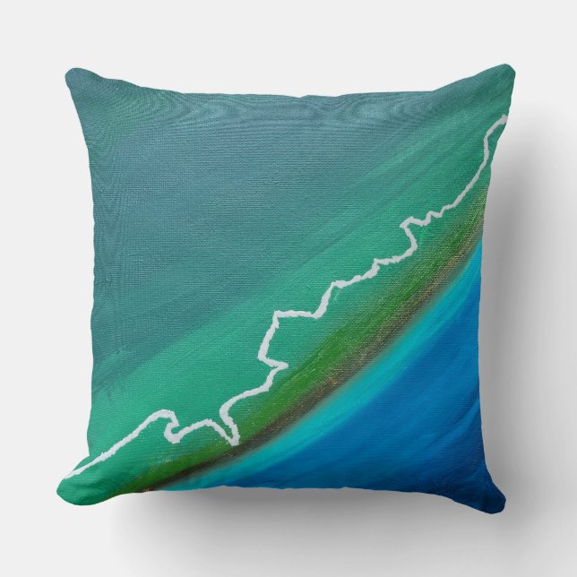 Superior Hiking Trail Throw Pillow (Front)