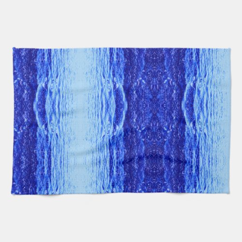 Superior Reflections in Blue Photo  Kitchen Towel
