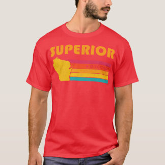 Superior Wisconsin Vintage Distressed Souvenir T-Shirt