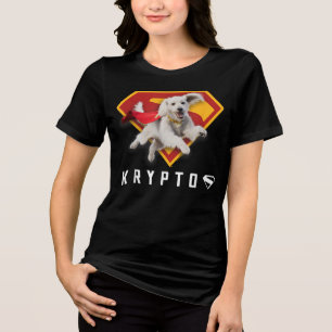 Superman (2025 Movie) Krypto Shield T-Shirt Tri-Blend Shirt