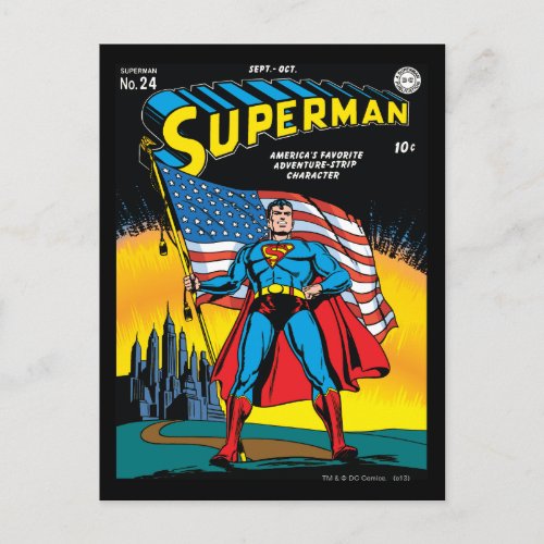 Superman 24 postcard