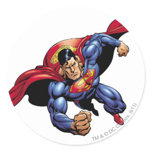 Superman 31 classic round sticker