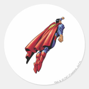 Superman 36 classic round sticker