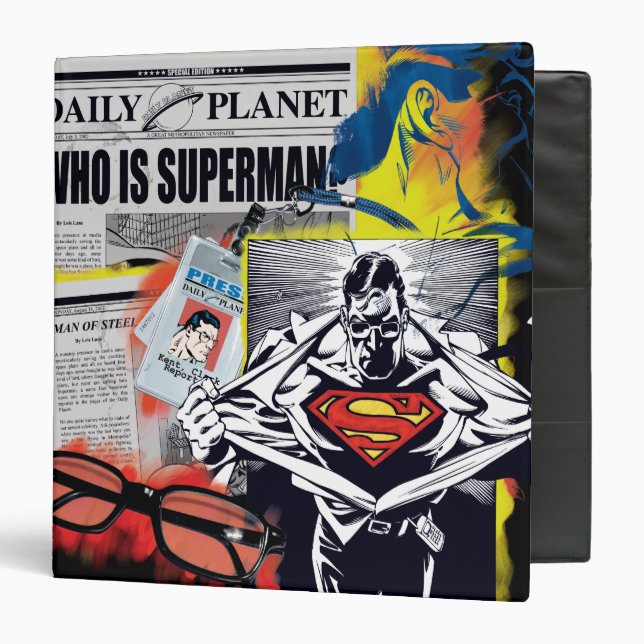 Superman 41 3 ring binder (Front/Inside)