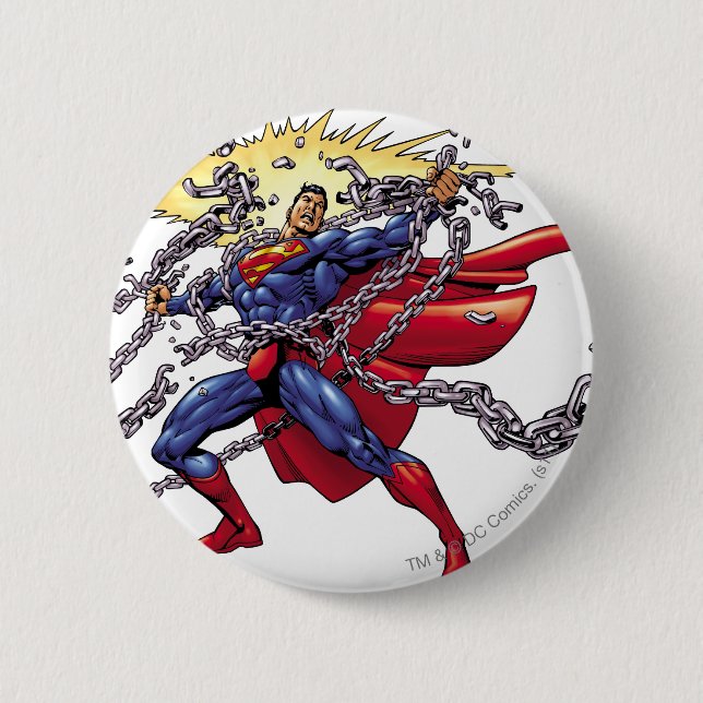 Superman 52 pinback button (Front)