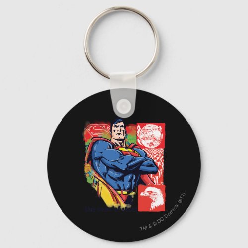 Superman 58 keychain