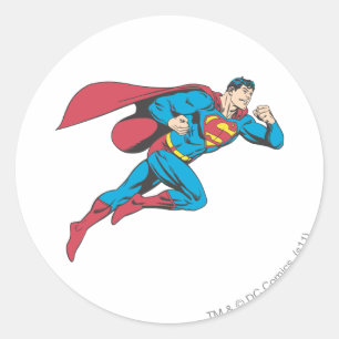 Superman 64 classic round sticker