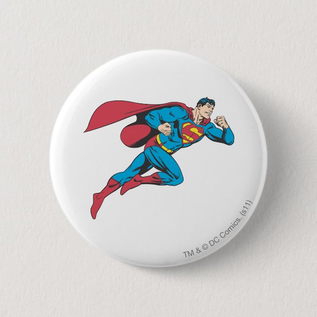 Superman 64 pinback button (Front)