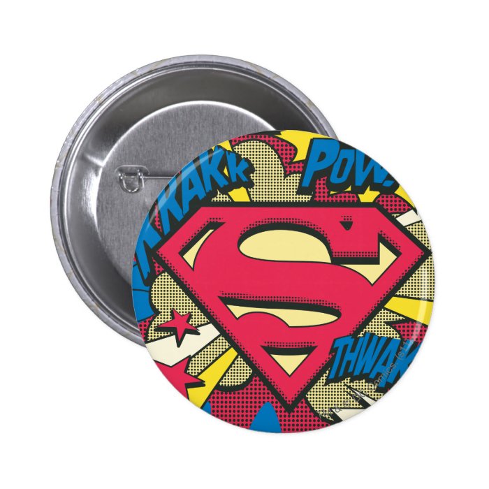 Superman 66 pinback button