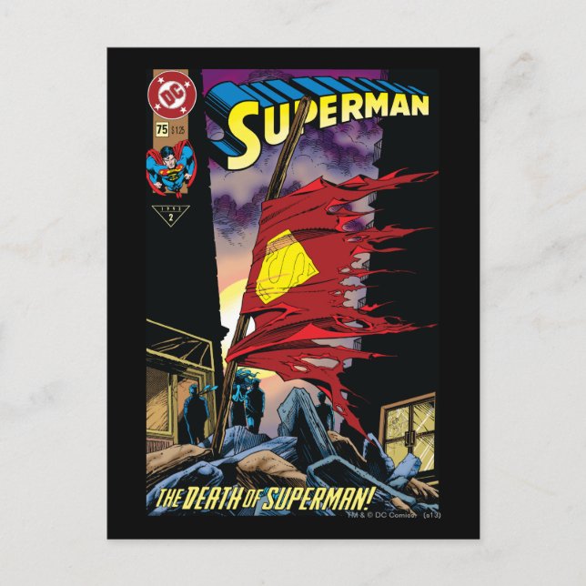 Superman #75 1993 postcard (Front)