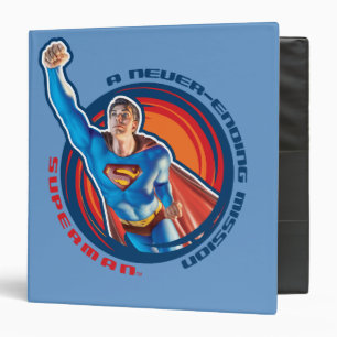 Superman A Never-ending Mission 3 Ring Binder