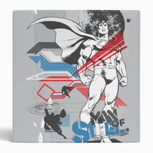 Superman _ Absurd Collage Poster 3 Ring Binder