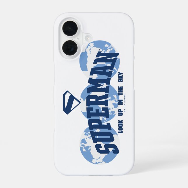 Superman Across the Globe Iphone Case (Back)