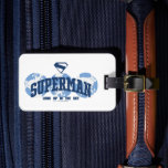Superman Across the Globe Luggage Tag<br><div class="desc">Celebrate Superman’s global legacy with this bold, minimalist design that spans the world! Featuring a trio of globe silhouettes in cool shades of blue, this artwork proudly displays the Superman name arched across the center, with the classic “S” shield soaring above. The phrase “LOOK UP IN THE SKY” completes the...</div>