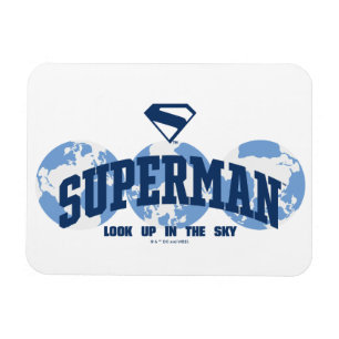 Superman Across the Globe Magnet