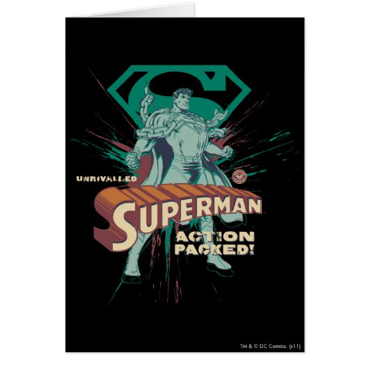 Superman action packed cards (Front)