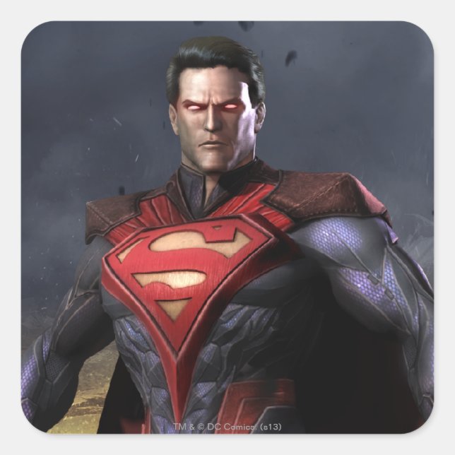 Superman Alternate Square Sticker (Front)