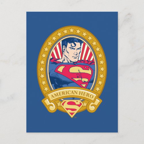 Superman American Hero Postcard