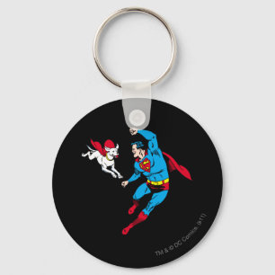 Superman and Krypto 2 Keychain