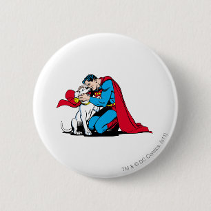 Superman and Krypto Button