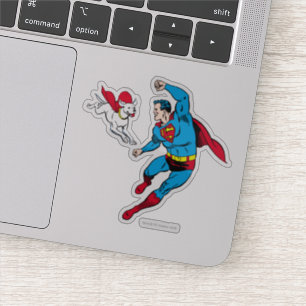 Superman and Krypto Flying Sticker
