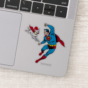 Superman and Krypto Flying Sticker